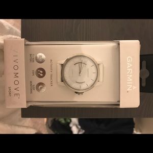 BRAND NEW Garmin vivomove sport!! White Bluetooth
